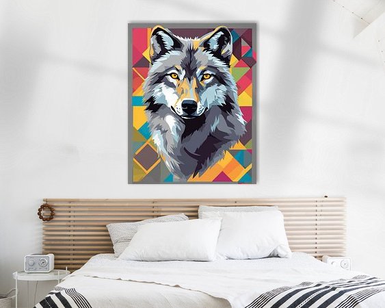 Example of the artwork in a room