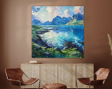 Mountain lake by Poster Art Shop