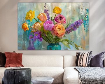 Lentebloemen van Poster Art Shop