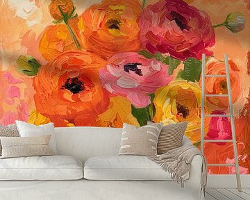 Bloemen Bloemen Lente van Poster Art Shop