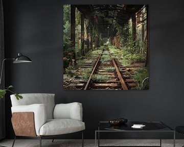 Eenzame tracks van Poster Art Shop