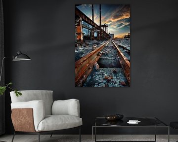 Verloren plaatsen: industrie van Poster Art Shop