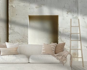Verwitterte Tiefen: Eine Studie über Textur und Form von Color Square