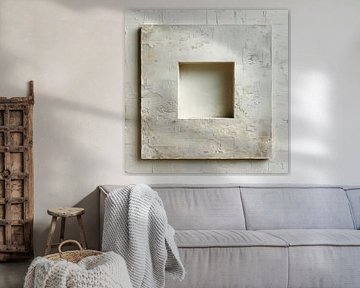 Verweerde Dieptes: Een Studie van Textuur en Vorm van Color Square