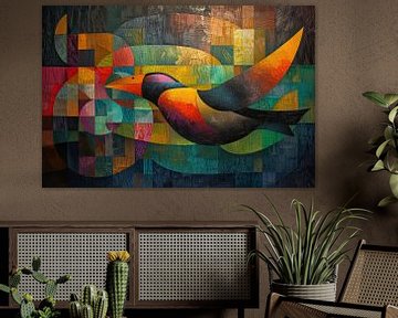 Kleurrijke Vogel | Chroma Glide van Kunst Kriebels