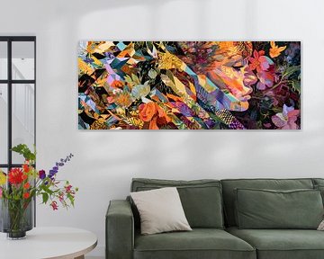 Levendig Bloem Abstract van Kunst Kriebels