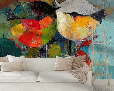 Example of the artwork in a room