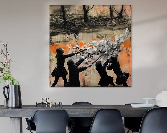 Example of the artwork in a room