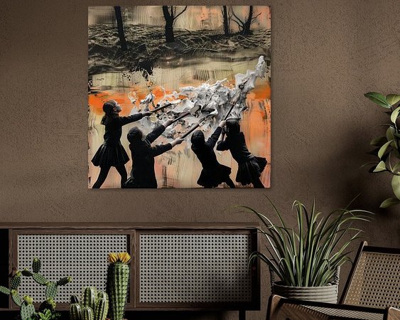 Example of the artwork in a room