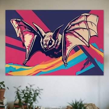 Chromatic Flights - Pop Art Alpine Long-Eared Bat Designs