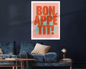 Bon Appétit - Sinaasappel en Perzik van Malou Studio