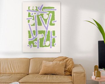 Paul Klee - Zonder titel - Groen van Malou Studio