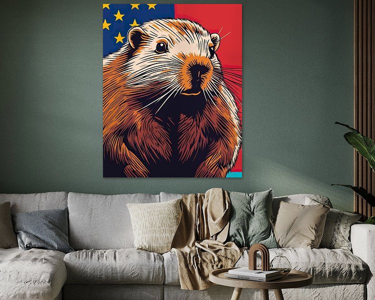 Example of the artwork in a room