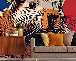 Example of the artwork in a room