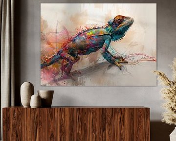 Chameleon Aura van Blikvanger Schilderijen