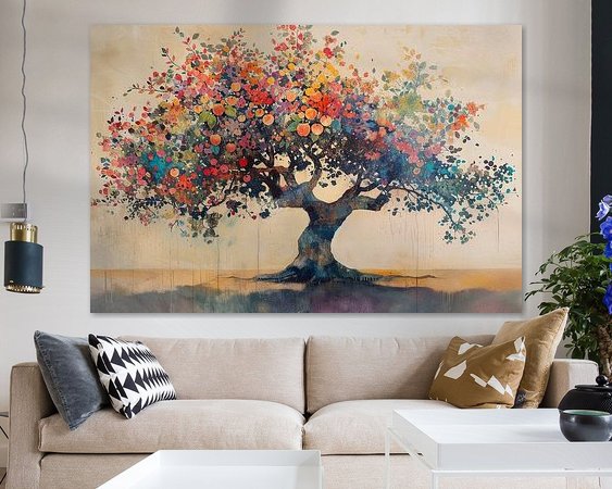 Example of the artwork in a room