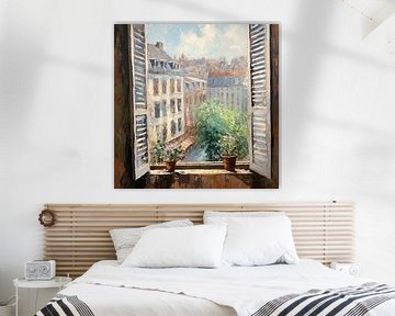 Uitzicht van Abstract Schilderij
