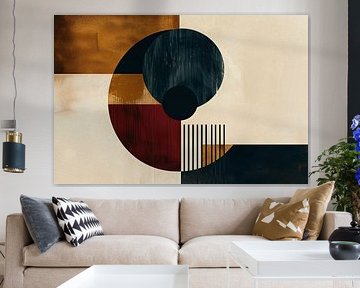 Bauhaus Japandi Abstract | Modern abstract van Kunst Kriebels