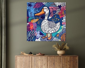 Duck a Popart van ARTEO Schilderijen