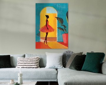 Caraïbische ballerina van Andreas Magnusson