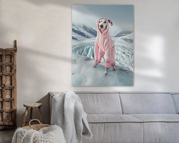Greyhound op gletsjerexpeditie | Op de verkeerde plaats op het verkeerde moment van Frank Daske | Foto & Design