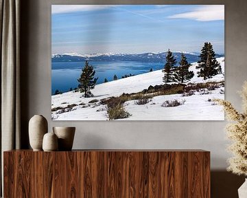 Winter in de bergen van South Lake Tahoe - fotoprint - reis fotografie van LotsofLiekePrints