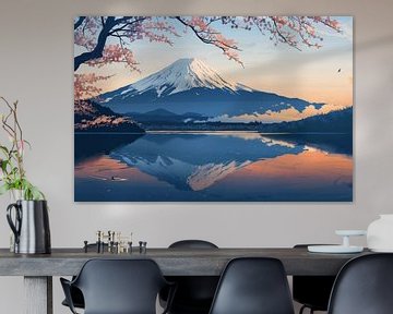 De berg Fuji van Poster Art Shop