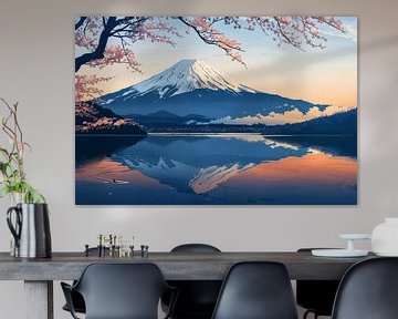 De berg Fuji van Poster Art Shop