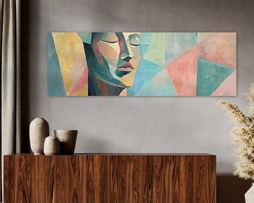 Geometrische Frau von Poster Art Shop