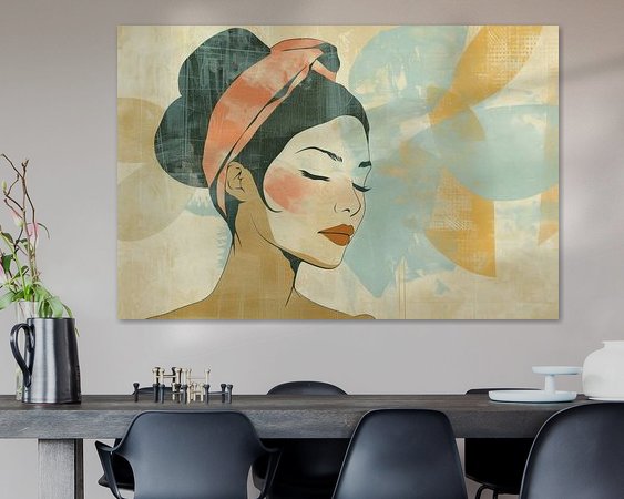 Example of the artwork in a room