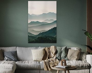 Bergen Berglandschap van Poster Art Shop