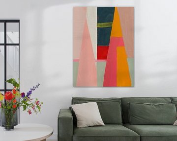 Modern en abstract, color blocking van Studio Allee