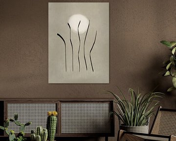 Dansen in het landschap kunstwerk van Imaginative