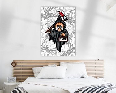 Example of the artwork in a room
