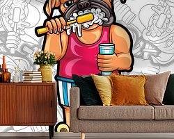 Example of the artwork in a room