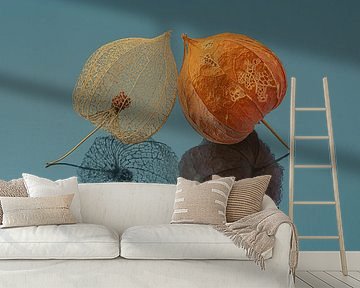 Twee lampionnetjes samen van Marjolijn van den Berg