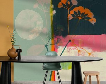 Botanical abstract with neon accents by Studio Allee