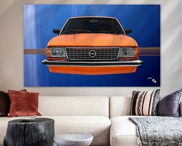 Opel Ascona B vliegende kunstauto van aRi F. Huber