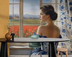 Example of the artwork in a room