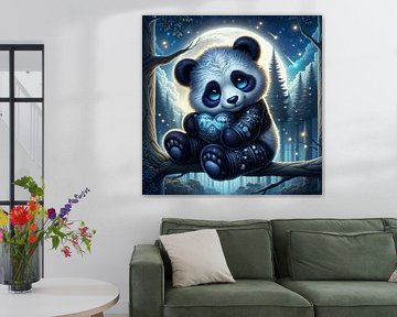 Schattige Panda Beer 2 van Johanna's Art