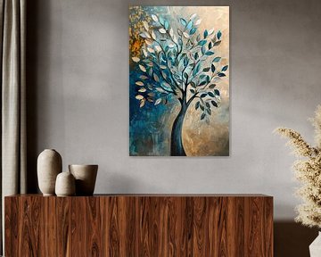 Tree Painting | Colourful Painting Living Room | Abstract by AiArtLand