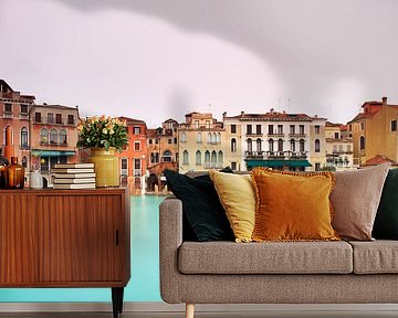 Het Canal Grande in Venetië in de winter. Italië