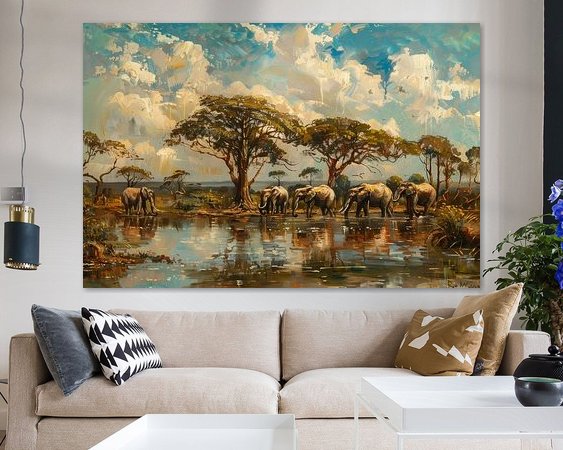 Example of the artwork in a room