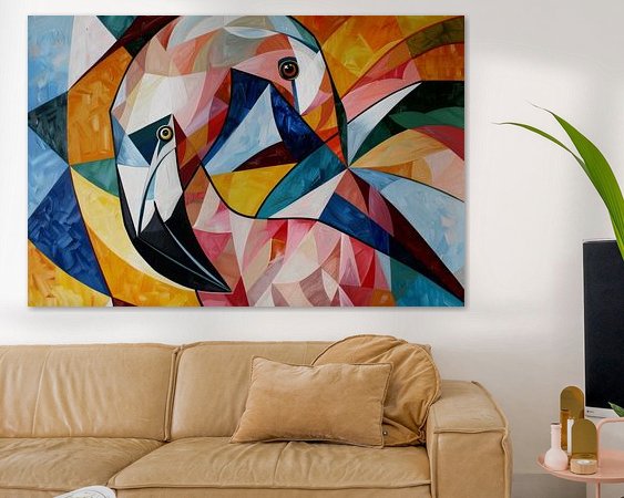 Example of the artwork in a room