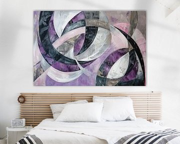 Abstract flamingo by Poster Art Shop