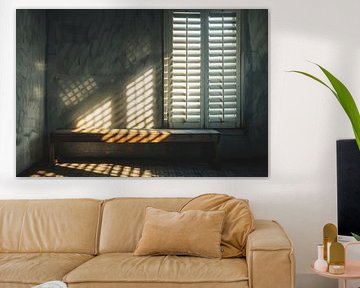 Ombre du soleil - jeu de rayons lumineux sur Poster Art Shop