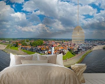 Urk Luftaufnahme auf der ehemaligen Insel im IJsselmeer