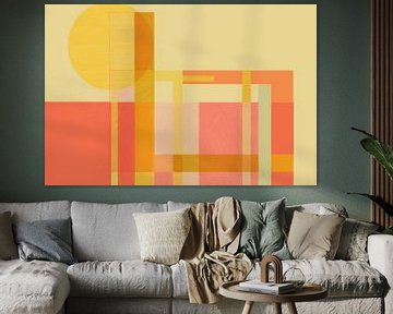 Zonnemeetkunde - Abstracte vormen van Poster Art Shop