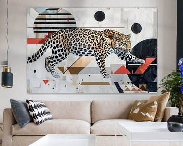Geometric leopard by Poster Art Shop