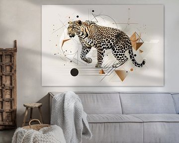 Geometric leopard by Poster Art Shop